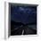 Highway And Starry Night In Desert-null-Framed Premium Giclee Print