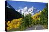 Highway Below Maroon Bells-Darrell Gulin-Stretched Canvas