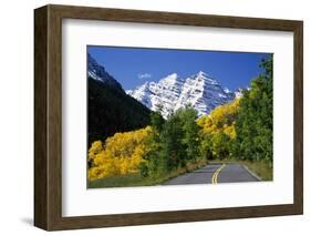 Highway Below Maroon Bells-Darrell Gulin-Framed Photographic Print