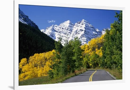 Highway Below Maroon Bells-Darrell Gulin-Framed Photographic Print