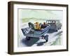 "Highway Boatride," July 14, 1962-George Hughes-Framed Premium Giclee Print