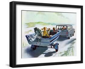 "Highway Boatride," July 14, 1962-George Hughes-Framed Premium Giclee Print