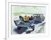 "Highway Boatride," July 14, 1962-George Hughes-Framed Giclee Print