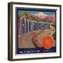 Highway Brand - Ontario, California - Citrus Crate Label-Lantern Press-Framed Art Print