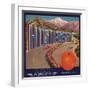 Highway Brand - Ontario, California - Citrus Crate Label-Lantern Press-Framed Art Print