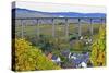 Highway Bridge of Highway A1 near Fell, Moselle Valley, Rhineland-Palatinate, Germany, Europe-Hans-Peter Merten-Stretched Canvas