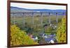 Highway Bridge of Highway A1 near Fell, Moselle Valley, Rhineland-Palatinate, Germany, Europe-Hans-Peter Merten-Framed Photographic Print