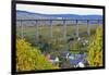 Highway Bridge of Highway A1 near Fell, Moselle Valley, Rhineland-Palatinate, Germany, Europe-Hans-Peter Merten-Framed Photographic Print