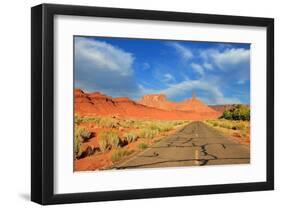 Highway Castle Valley Utah USA-null-Framed Art Print