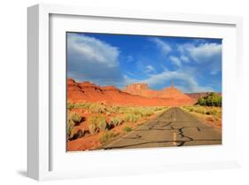 Highway Castle Valley Utah USA-null-Framed Art Print