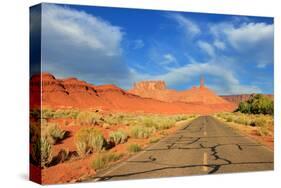 Highway Castle Valley Utah USA-null-Stretched Canvas
