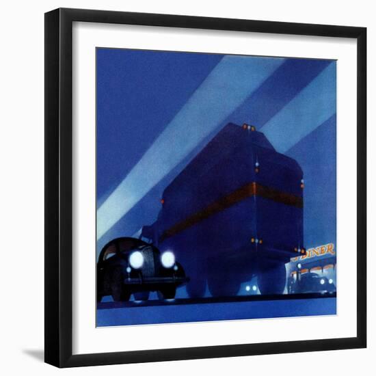 "Highway Diner,"April 9, 1938-Ski Weld-Framed Giclee Print