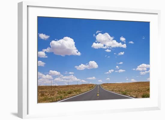 Highway in Arizona Desert-Paul Souders-Framed Photographic Print