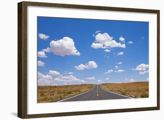 Highway in Arizona Desert-Paul Souders-Framed Photographic Print