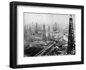 Highway in Burk-Waggoner Oil Pool-null-Framed Photographic Print