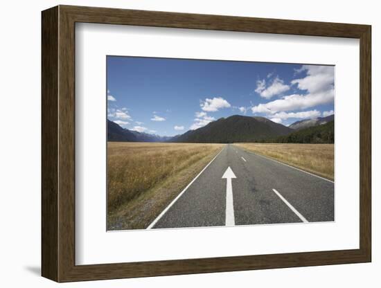 Highway in Fiordland National Park-Paul Souders-Framed Photographic Print