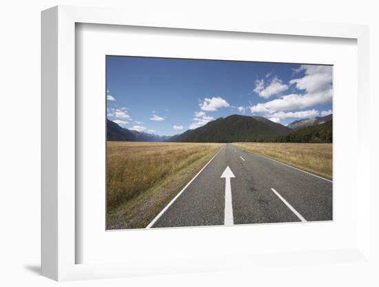 Highway in Fiordland National Park-Paul Souders-Framed Photographic Print