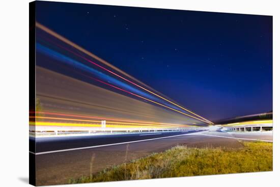 Highway Lights-Photogork-Stretched Canvas