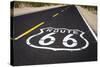 Highway Marker on Historic Route 66, Seligman, Arizona, Usa-Russ Bishop-Stretched Canvas