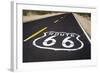 Highway Marker on Historic Route 66, Seligman, Arizona, Usa-Russ Bishop-Framed Photographic Print