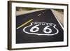 Highway Marker on Historic Route 66, Seligman, Arizona, Usa-Russ Bishop-Framed Photographic Print