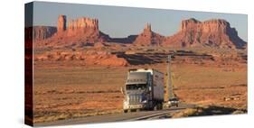 Highway, Monument Valley, USA-Vadim Ratsenskiy-Stretched Canvas