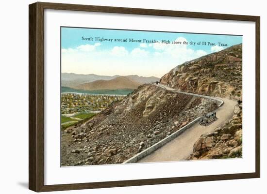 Highway on Mt. Franklin, El Paso, Texas-null-Framed Art Print