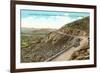 Highway on Mt. Franklin, El Paso, Texas-null-Framed Art Print