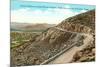 Highway on Mt. Franklin, El Paso, Texas-null-Mounted Art Print