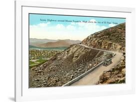 Highway on Mt. Franklin, El Paso, Texas-null-Framed Premium Giclee Print