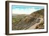 Highway on Mt. Franklin, El Paso, Texas-null-Framed Art Print