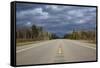 Highway on Upper Peninsula, Michigan-Paul Souders-Framed Stretched Canvas