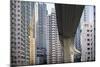 Highway Overpass and Apartment Towers, Hong Kong, China-Paul Souders-Mounted Photographic Print
