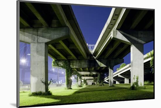 Highway Overpass at Night-Paul Souders-Mounted Photographic Print