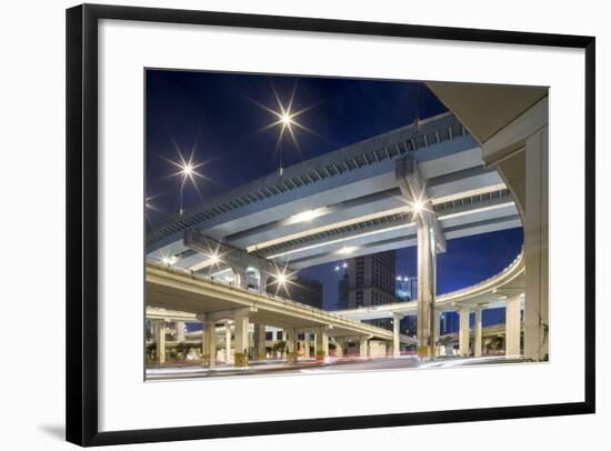 Highway Overpass, Chengdu, Sichuan Province, China-Paul Souders-Framed Photographic Print