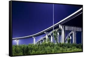 Highway Overpass in New Orleans-Paul Souders-Framed Stretched Canvas