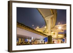 Highway Overpass, Shanghai, China-Paul Souders-Framed Photographic Print