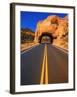 Highway Passing Through a Hill-Joseph Sohm-Framed Photographic Print