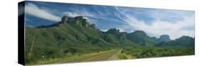 Highway Passing Through a Landscape, Big Bend National Park, Texas, USA-null-Stretched Canvas