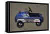 Highway Patrol Pedal Car-Michelle Calkins-Framed Stretched Canvas