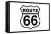 Highway Road Sign Route 66-StuckPixel-Framed Stretched Canvas