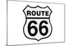 Highway Road Sign Route 66-StuckPixel-Mounted Art Print