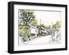 Highway Scenery in a Composed Atmosphere-Kenji Fujimura-Framed Art Print