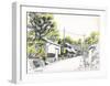 Highway Scenery in a Composed Atmosphere-Kenji Fujimura-Framed Art Print