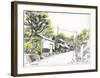 Highway Scenery in a Composed Atmosphere-Kenji Fujimura-Framed Art Print