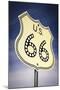 Highway Sign on Historic Route 66, Seligman, Arizona, Usa-Russ Bishop-Mounted Photographic Print