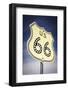 Highway Sign on Historic Route 66, Seligman, Arizona, Usa-Russ Bishop-Framed Photographic Print