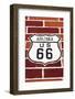 Highway Sign on Historic Route 66, Seligman, Arizona, Usa-Russ Bishop-Framed Photographic Print