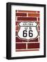 Highway Sign on Historic Route 66, Seligman, Arizona, Usa-Russ Bishop-Framed Photographic Print