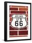 Highway Sign on Historic Route 66, Seligman, Arizona, Usa-Russ Bishop-Framed Photographic Print